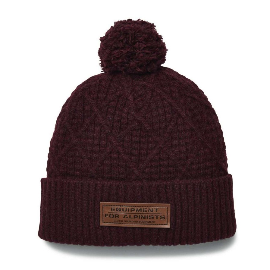 Women * | Black Diamond Cable Cuff Pom Beanie Women'S