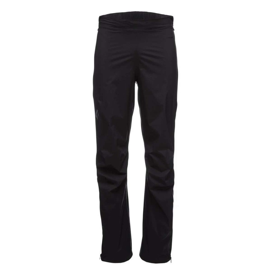 Men * | Diamond Stormline Stretch Full Zip Rain Pants Men'S Black