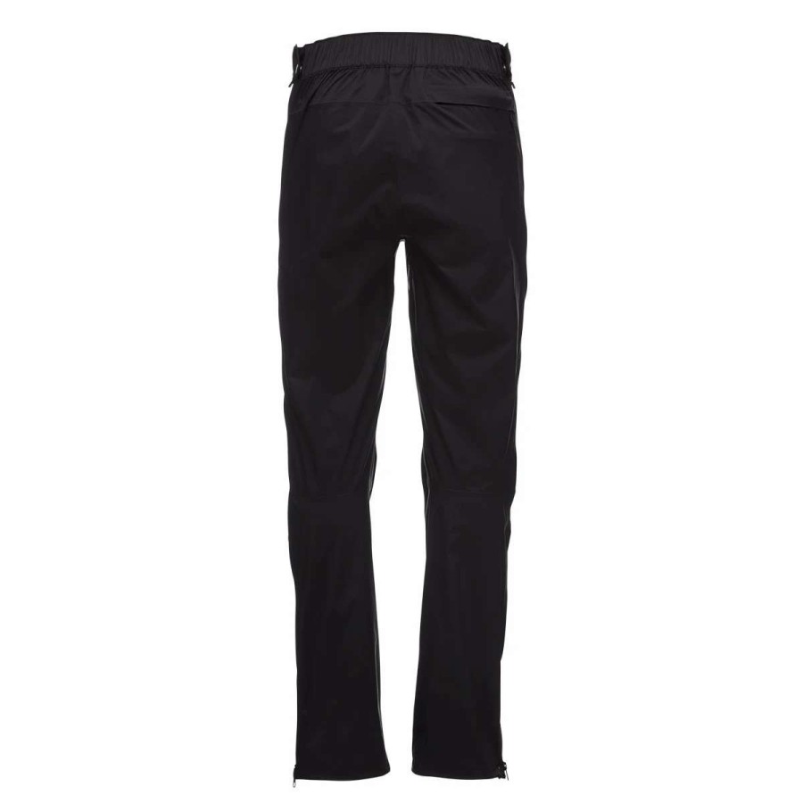 Men * | Diamond Stormline Stretch Full Zip Rain Pants Men'S Black