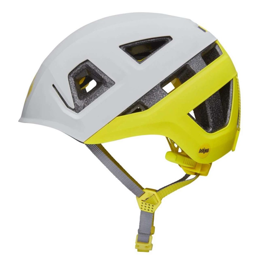 Climbing * | Black Diamond Capitan Helmet Mips Kid'S Alloy / Ultra Yellow